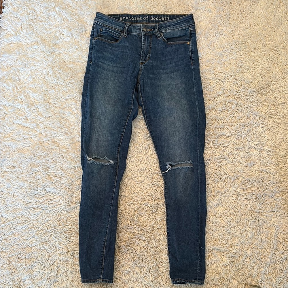 Articles of Society Blue Skinny Jeans